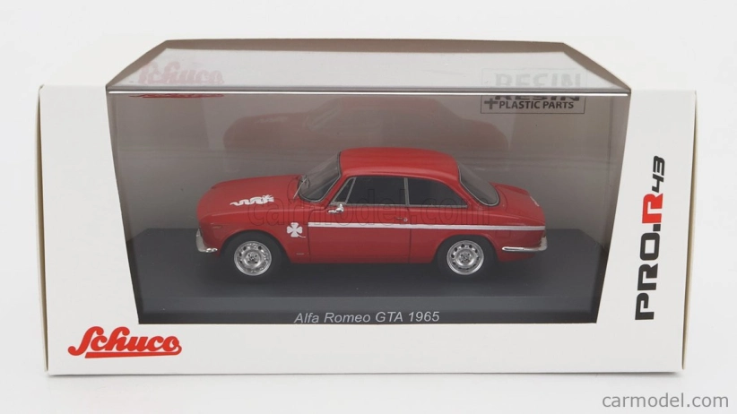 Schuco Alfa romeo Giulia Gta Sprint 1965 1:43 červená