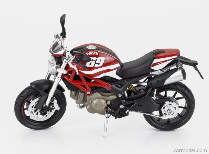 Newray Ducati Monster 796 N 69 2011 1:12 Červená Bílá Žlutá