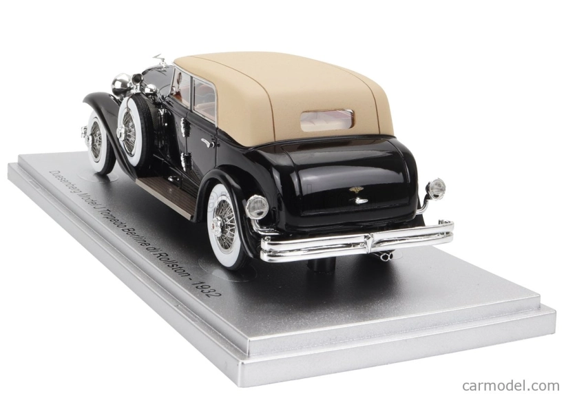 Kess-model Duesenberg Model J Torpedo Berline Rollston 1932 1:43 Čierna béžová