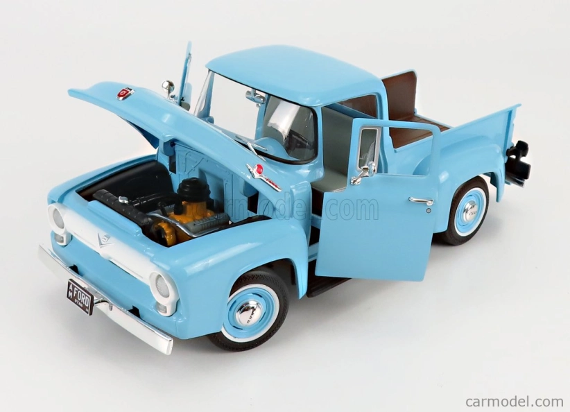 Autoworld Ford usa F-100 Pick-up 1956 1:18 Světle Modrá