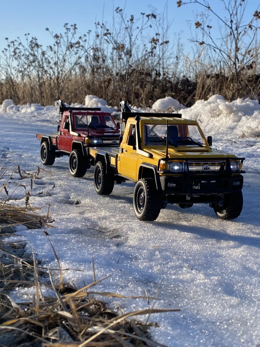 RC auto Land Cruiser Toyota s navijakom, žlté | RCprofi.sk