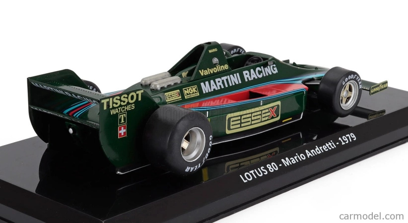 Edicola Lotus F1  80 Team Martini Racing N 1 Season 1979 Mario Andretti - Blister Box 1:24 Zelená