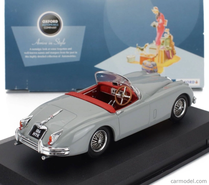 Oxford-models Jaguar Xk150 Spider Open 1958 1:43 Světle Šedá