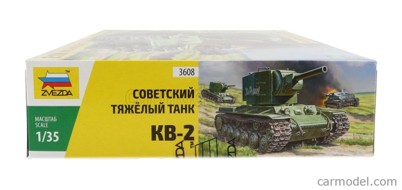 Zvezda Tank Kv-2 Soviet Heavy Tank Military 1945 1:35 /