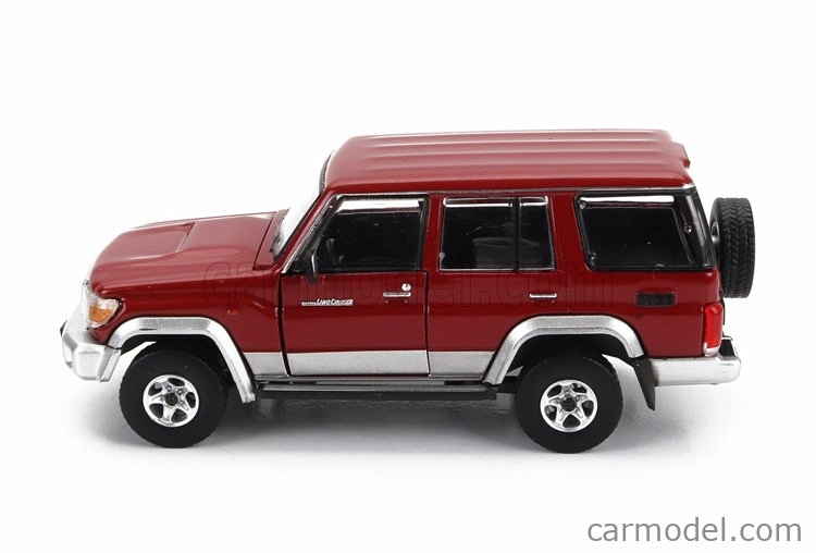 Bm-creations Toyota Land Cruiser Lc76 2014 1:64 Červená Stříbrná