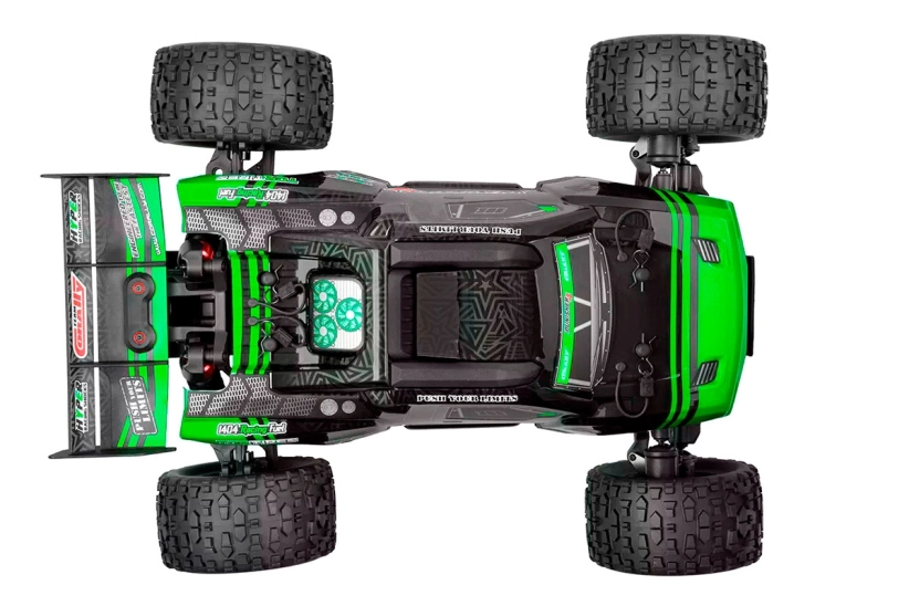RC auto PUNISHER-4 Monster Truck 4WD 3-4S RTR, zelená