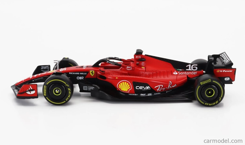Bburago Ferrari F1 Sf-23 Team Scuderia Ferrari N16 Sezóna 2023 Charles Leclerc 1:24 červená čierna