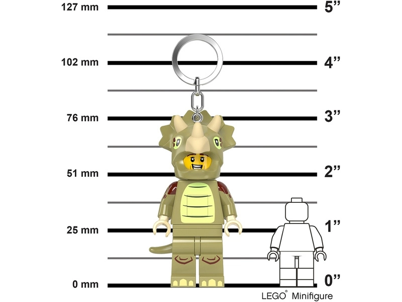 LEGO svietiaca kľúčenka - Triceratops