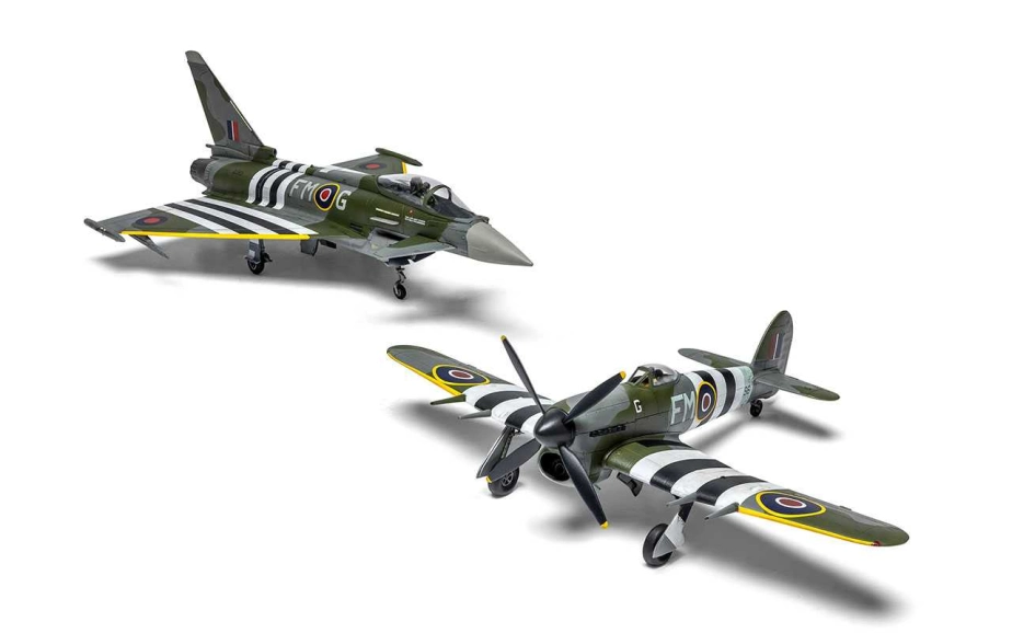 Classic Kit letadla A40001 - Eurofighter Typhoon FGR.4 (FMOG) + Hawker Typhoon Mk.Ib (Twin Pack) (1:72)