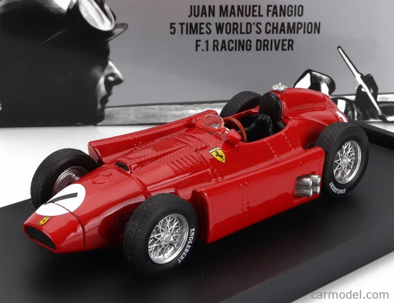 Brumm Ferrari F1 Lancia D50 N 1 Winner British Gp Juan Manuel Fangio Majster sveta 1956 1:43 Červená