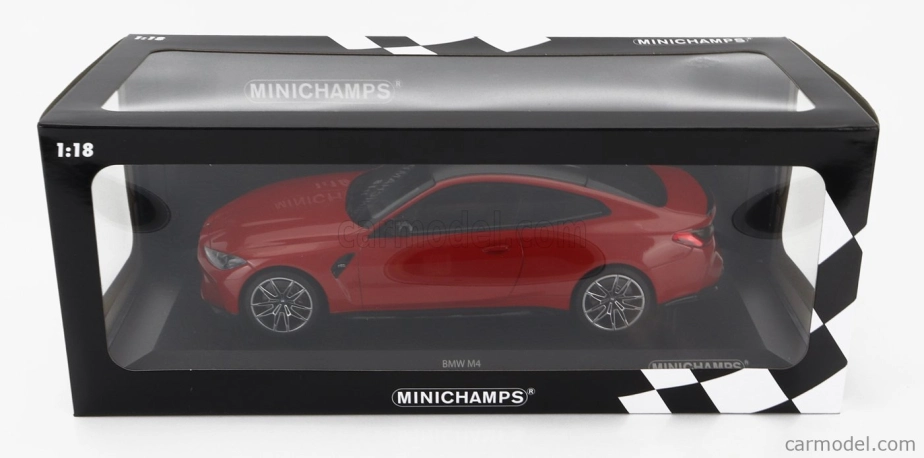 Minichamps BMW radu 4 M4 (g82) 2020 1:18 červená čierna