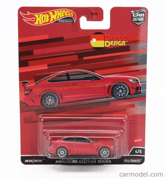 Mattel hot wheels Mercedes benz C-class C63 Amg Black Series 2012 1:64 Red