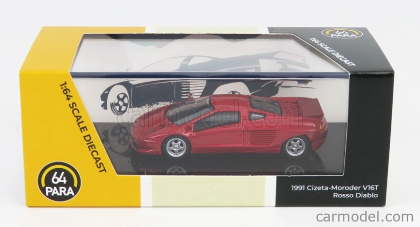 Paragon-models Cizeta V16t Lhd 1991 1:64 Rosso Diablo - Červená