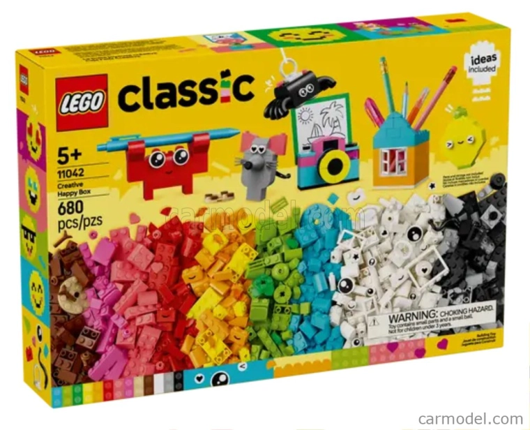 Lego príslušenstvo Lego Classic - Kreatívny Happy Box - 680 Pezzi - 680 ks Rôzne
