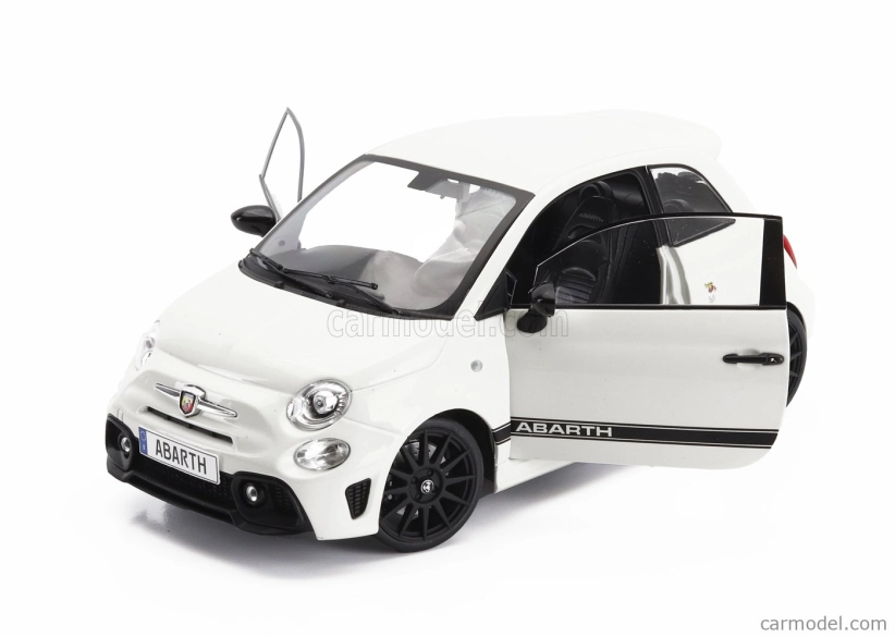Solido Fiat Nuova 500 Abarth 595 2022 1:18 Bílá Černá