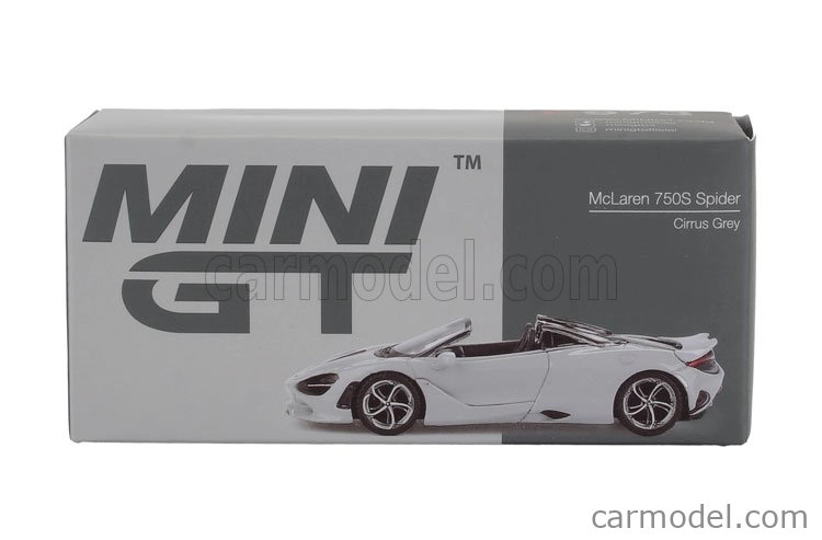 Mini-gt Mclaren 750s Spider 2024 1:64 Cirrus Grey