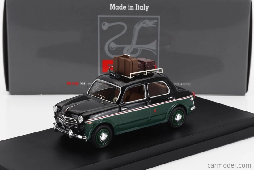 Rio-models Fiat 1100 Taxi Roma 1956 1:43 čierno-zelená