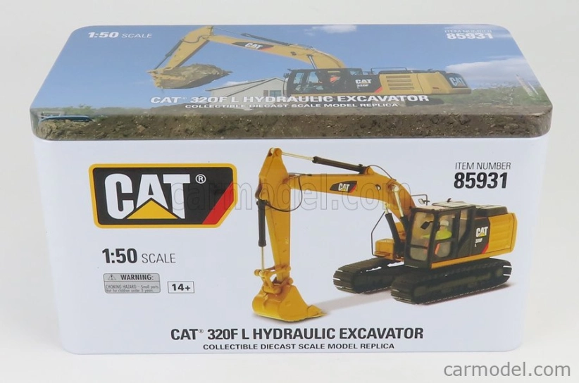 Dm-models Caterpillar Cat320f L Escavatore Cingolato - traktor hydraulické rýpadlo 1:50 žltá čierna