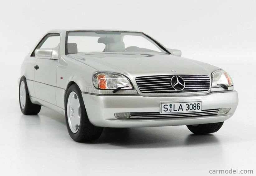 Kultové modely Mercedes benz S-class 600sec Coupe (c140) 1992 1:18 Strieborný