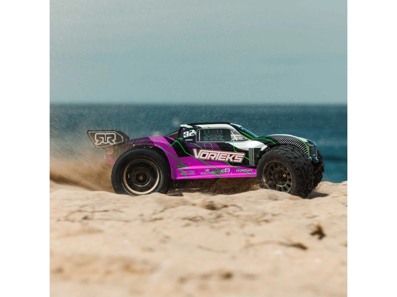 RC auto Arrma Vorteks Mega 550 1:10 RTR, fialové