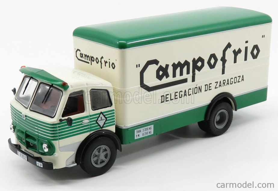 Edicola Pegaso 1060l Nákladné auto Cassonato Campofrio Delegacion De Saragoza 1966 1:43 bielo-zelená