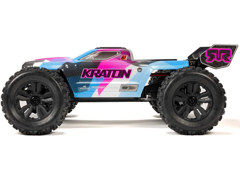 RC auto Arrma Kraton 6S V6 BLX 1:8 4WD RTR, modrá/oranžová