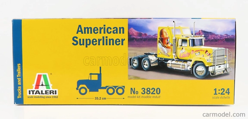 Italeri Mack American Superliner Tractor Truck 3-assi 1979 1:24 /