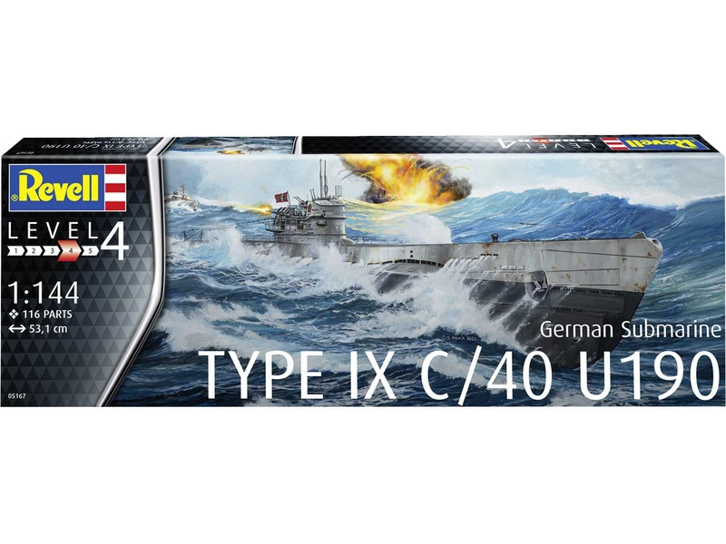 Revell German Submarine Type IX C/40 (U190) (1:144)