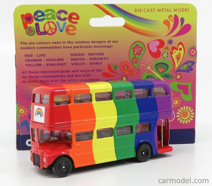 Corgi Routemaster Rml 2757 Autobus Londýn 1956 - Peace & Love 1:76 Rôzne