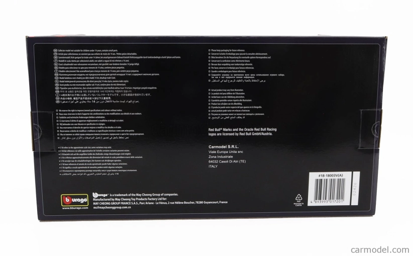 Bburago Red bull F1 Rb19 Team Oracle Red Bull Racing N 1 World Champion Winner Austin Usa Gp 2023 Max Verstappen 1:18 Matt Blue