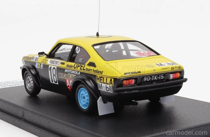 Trofeu Opel Kadett Gt/e (night Version) N 18 Rally Montecarlo 1978 L.carlsson - B.de Jong 1:43 Žlutá Černá