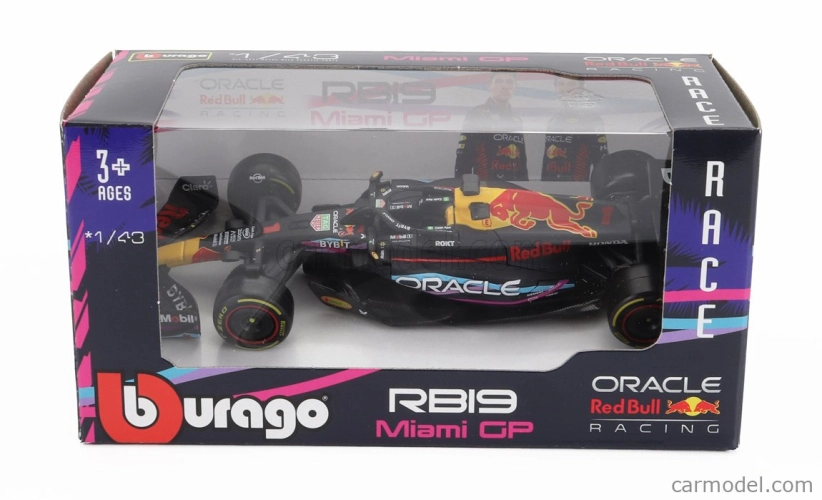 Bburago Red bull F1 Rb19 Team Oracle Red Bull Racing N 1 1:43, tmavě modrá