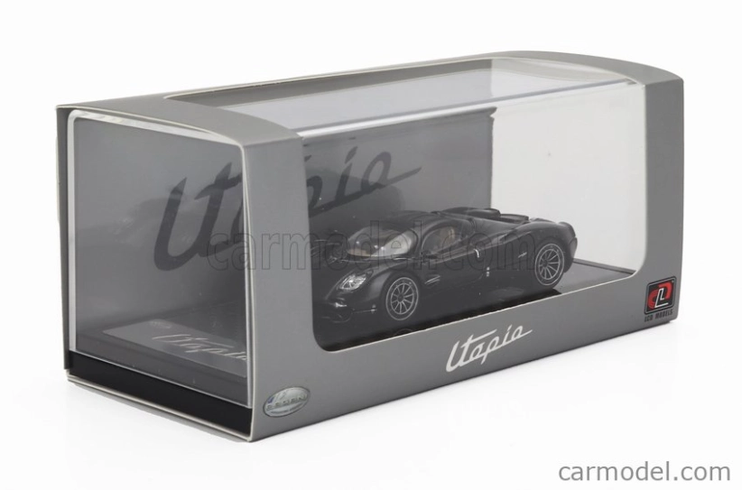 Lcd-model Pagani Utopia 2022 1:64 Černý Karbon