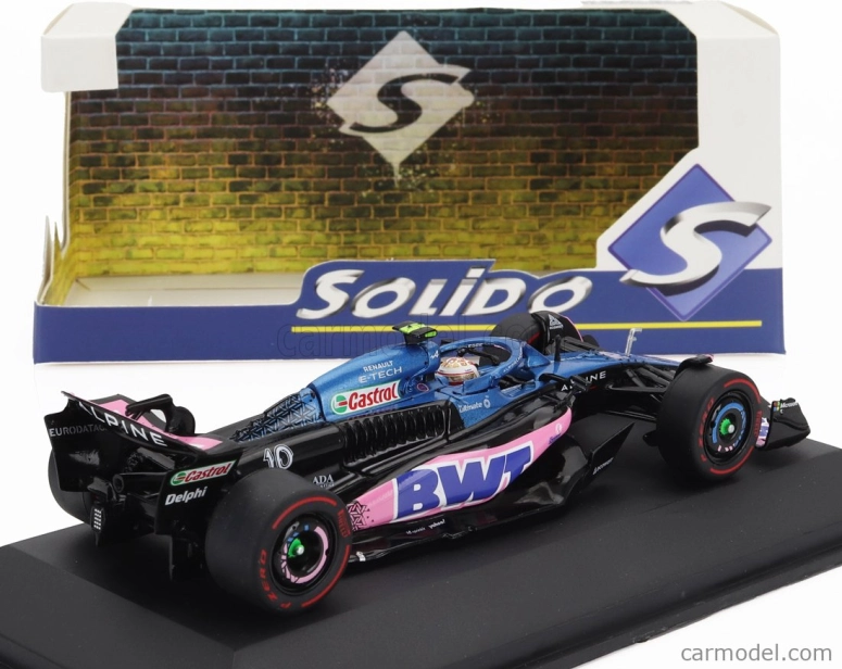 Solido Alpine F1 A523 Team Bwt Alpine N 10 3rd Dutch Gp 2023 Pierre Gasly 1:43 Modrá Ružová