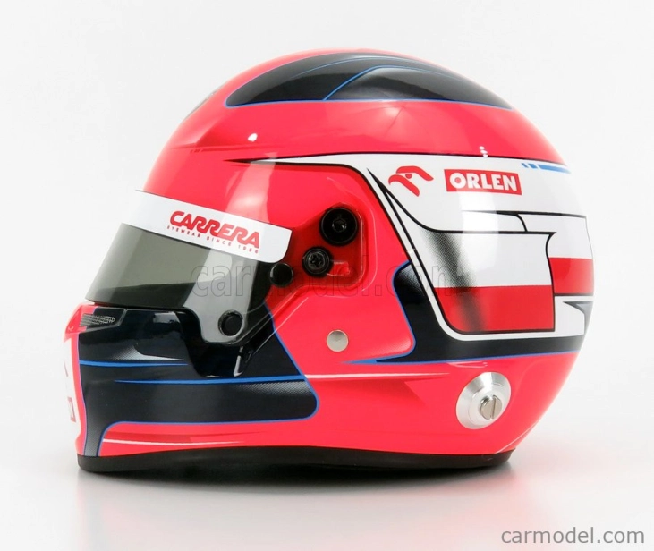 Mini prilba Bell helma F1 Casco Prilba Alfa Romeo C39 Team Racing Orlen Sezóna 2020 R.kubica 1:2 Červená