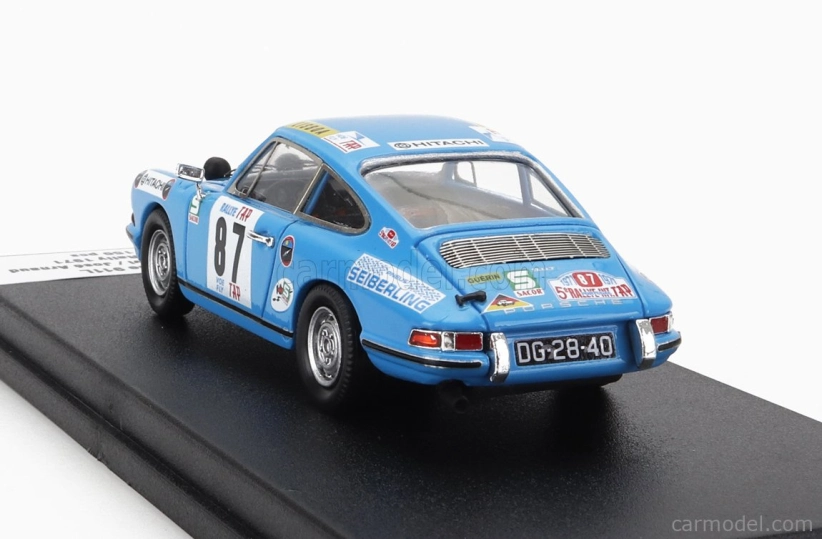 Trofeu Porsche 911l Coupe (nočná verzia) N 87 Rally Tap 1971 G.salvi - J.arnaud 1:43 Svetlomodrá