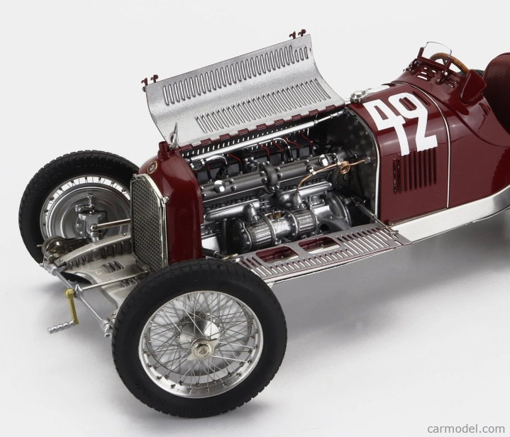 Cmc Alfa romeo F1 P3 N 42 Winner Marseille Gp 1933 Chiron 1:18 červená