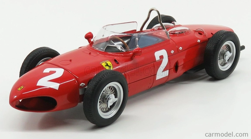 Cmr Ferrari F1 Dino 156 Sharknose N 2 Víťaz majstrovstiev sveta v talianskej Monze 1961 Phil Hill 1:18 červená