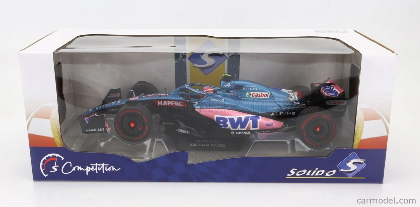 Solido Renault F1 A522 Team Alpine Bwt N 31 Australian Gp 2022 Esteban Ocon 1:18 Modrá Ružová