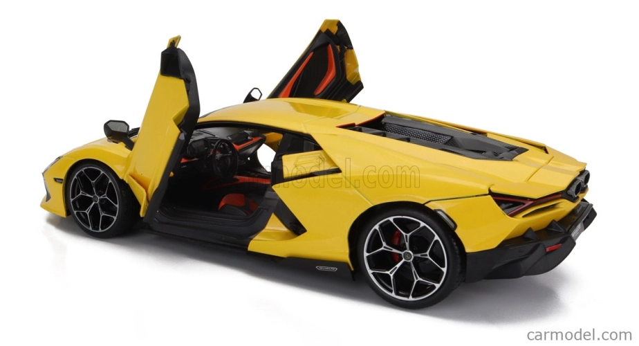 ROZBALENÉ – Maisto Lamborghini Revuelto Hybrid 2023 – Exclusive Carmodel 1:18 Giallo Inti – Žltá