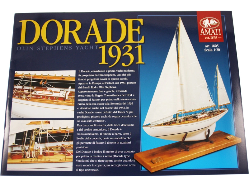 AMATI Dorade plachetnica Fastnet cup 1931 1:20 kit