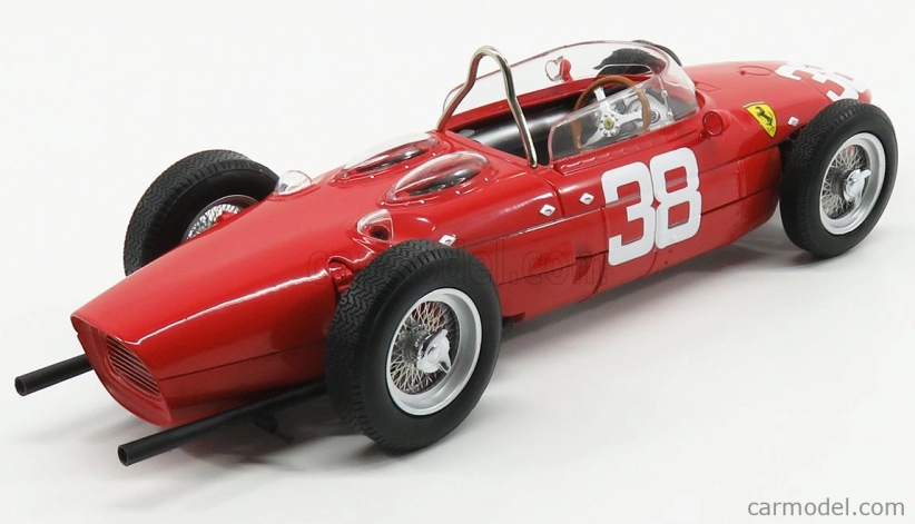 Cmr Ferrari F1 Dino 156 Sharknose N 38 Majster sveta 3. Monaco Gp 1961 Phil Hill 1:18 Červená