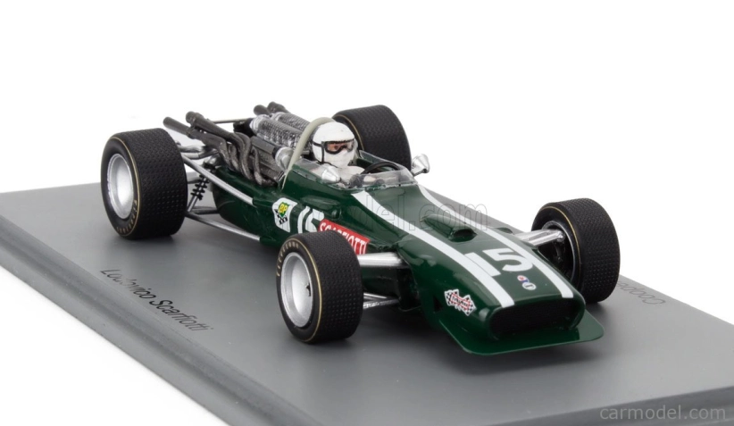Spark-model Cooper F1 T86 N 15 South Africa Gp 1968 Ludovico Scarfiotti 1:43 Zelená Bílá