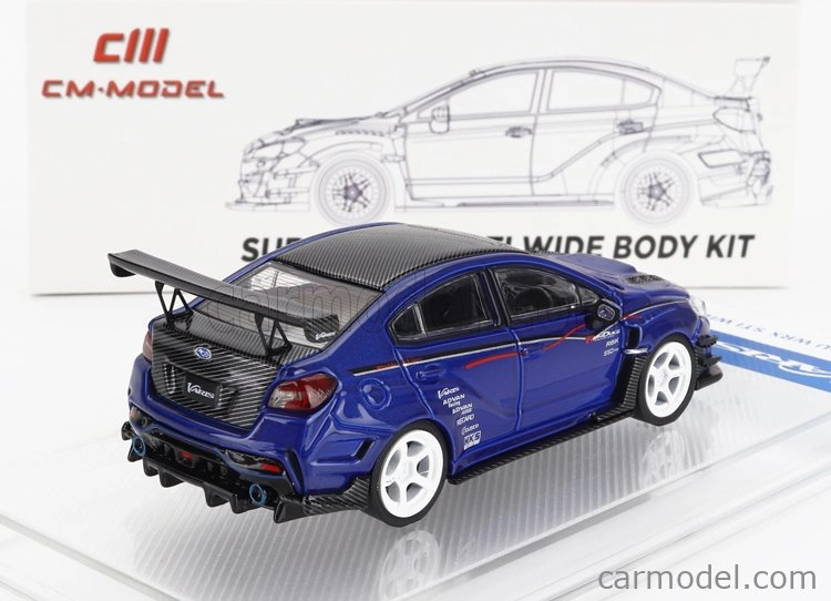 Cm-models Subaru Varis Wrx Sti S4 2019 1:64 Blue Carbon