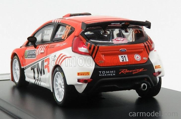 Minipartes Ford england Fiesta R5 N 31 Rally Montecarlo 2019 T.katsuta - D.barrit 1:43 Oranžová Bílá