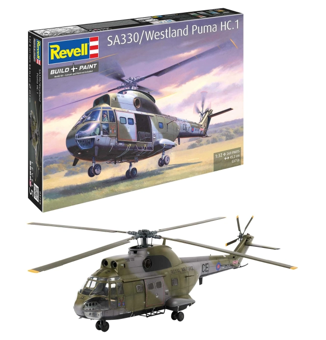 Plastic ModelKit vrtuľník 03758 - SA 330/Westland Puma HC.1 (1:32)