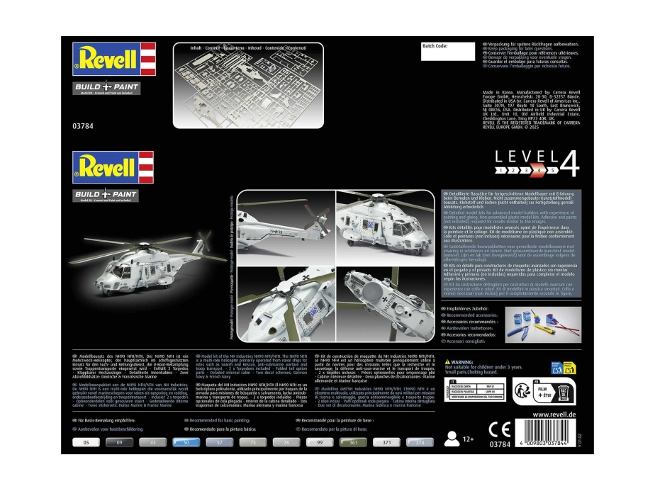 Plastic ModelKit vrtuľník 03784 – NH90 NFH "Navy" (1:72)