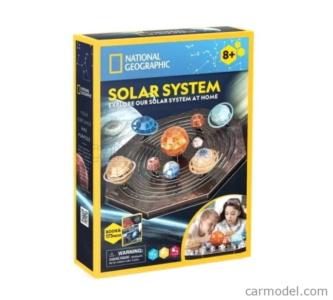 Cubicfun Puzzle Kit 3D In Foam National Geographic Sistema Solare, 173 dílků