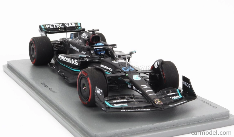 Spark-model Mercedes gp F1 W14 Team Mercedes-amg Petronas Formula One N 63 3rd Spain Gp 2023 George Russell 1:43 Matt Black