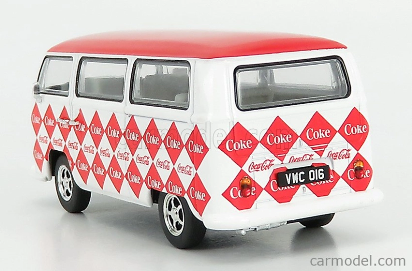 Corgi Volkswagen T1 Camper Van Coca-cola Coke 1961 1:43 Biela červená